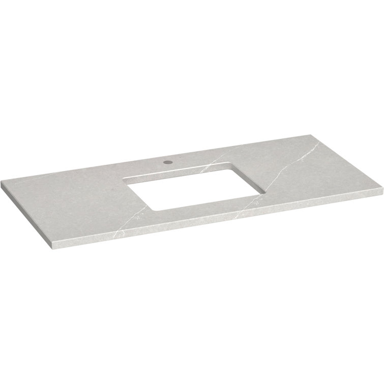 Silestone Quartz 49-In Vanity Top With Rectangle Cutout