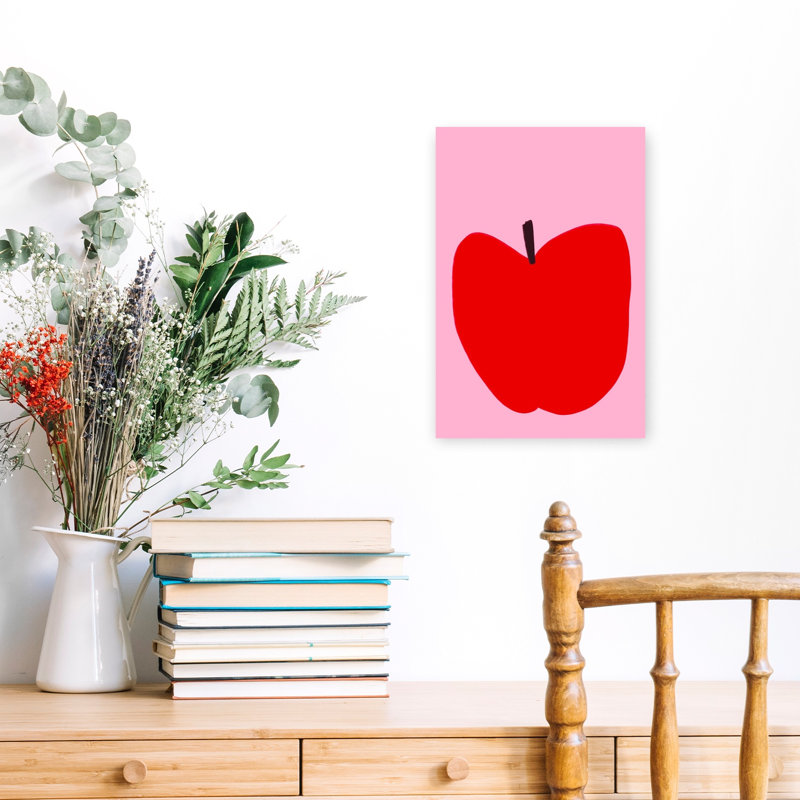 Art mural Crimson Simplicity, H 18 po x l 12 po