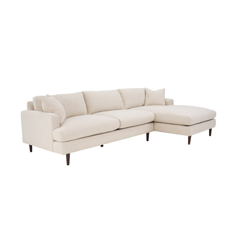 Bojka Mabel 109" Upholstered Sectional Sofa, Right Hand Facing