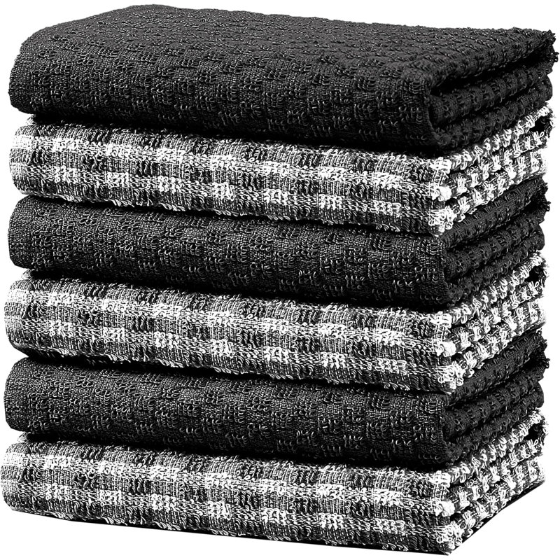 Tea Towel Kitchen Towel, Black
