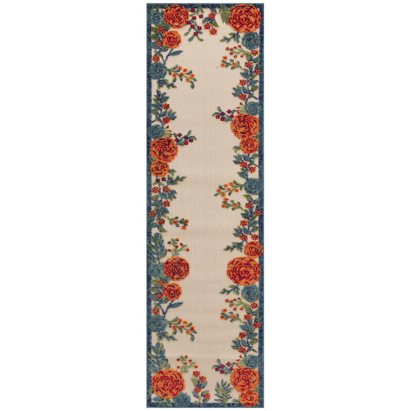 Tapis d'intérieur / extérieur Nichelle, Tapis de couloir 2 pi x 6 pi