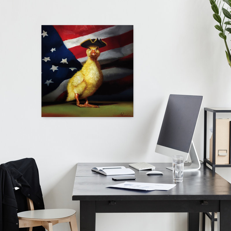 «The Patriot Contemporary Duck», art urbain, H 18 po x l 18 po