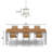 13"W Dornall Clear Glass and Metal Drum Chandelier-1001286899