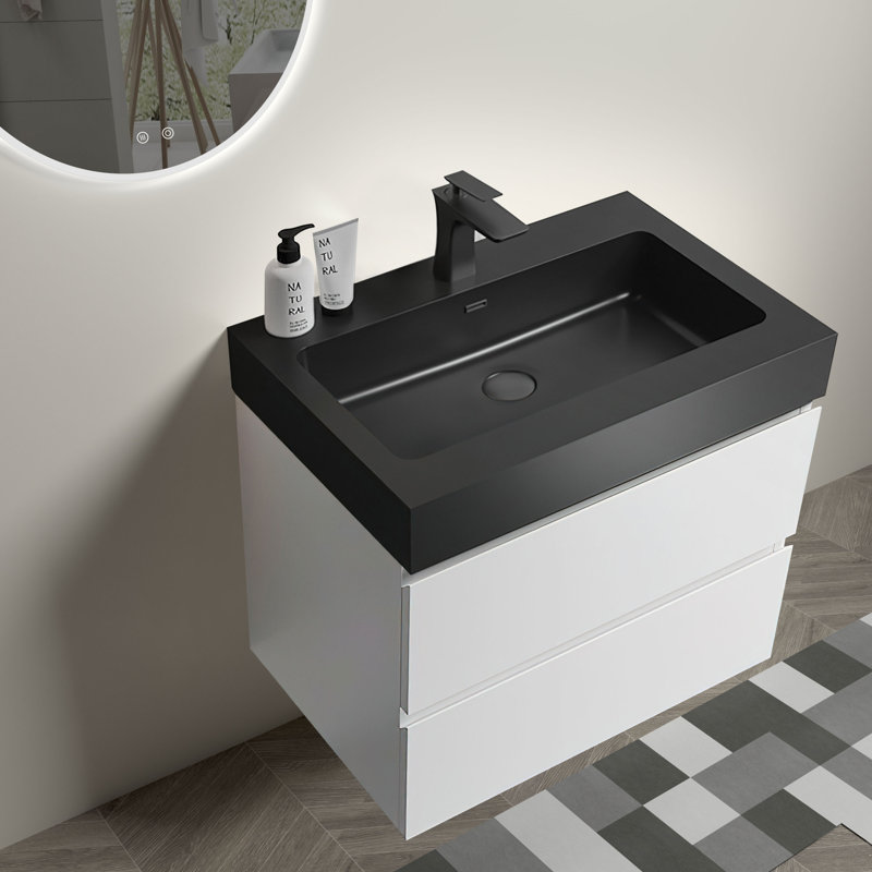 24'' Single Bathroom Vanity with Plastic Top
