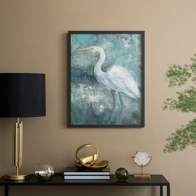 Reproduction encadrée Coastal Egret II - bois massif
