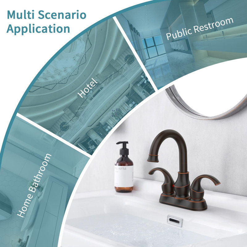Bathroom faucet with 360 degree turn spout, Oil Rubbed Bronze