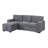 TERRITORY LIGHT GREY PULL OUT SOFA BED