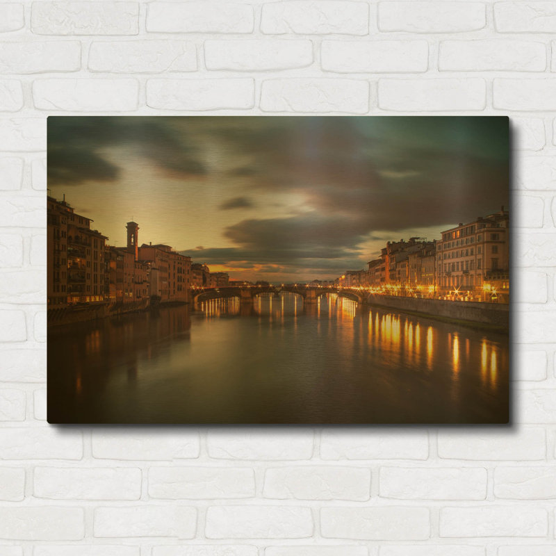 «Arno» par Giuseppe Tour, art mural en métal doré, 36 po x 24 po, 36 po x 24 po