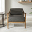 Chaise d'appoint rembourrée en bois massif Rayn-2067350304