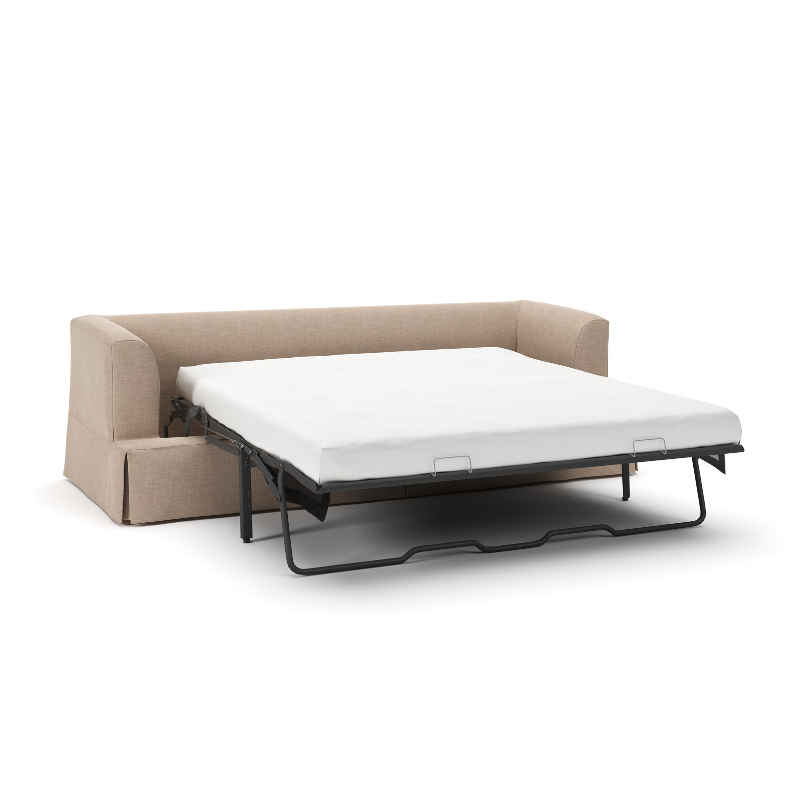 Lucia 92.5'' Upholstered Sofa, Conversation Linen Basketweave