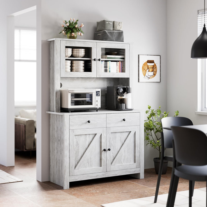 Asheton 41.3 " W Buffet Table, Antique White
