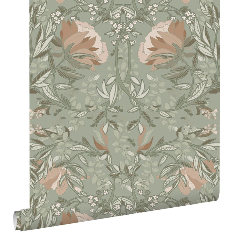 Double rouleau floral, Sauge