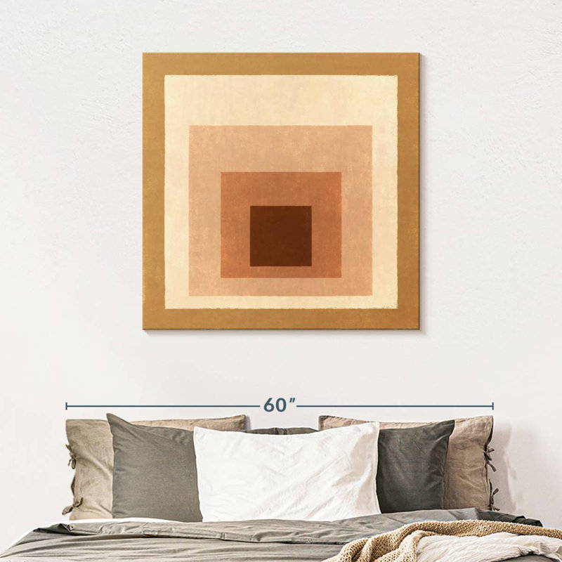 Warm Square Layers, 39" H x 39" W