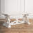 Emersyn 46" Solid Wood Distressed Scrollwork Coffee Table