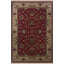 Tapis décoratif rétro à motif floral et à motif floral bordeaux-597741855