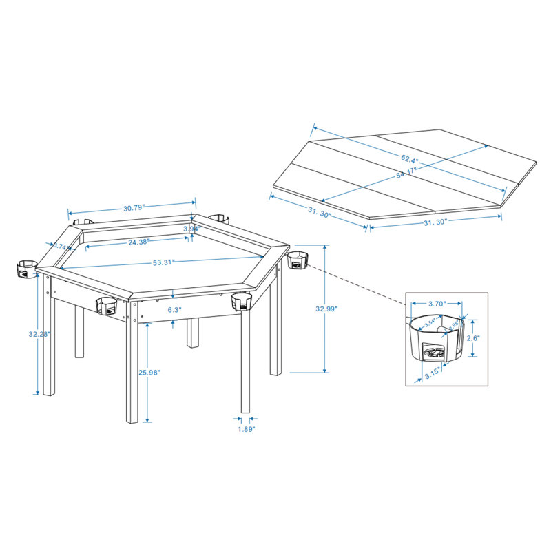 Table de jeu Hex