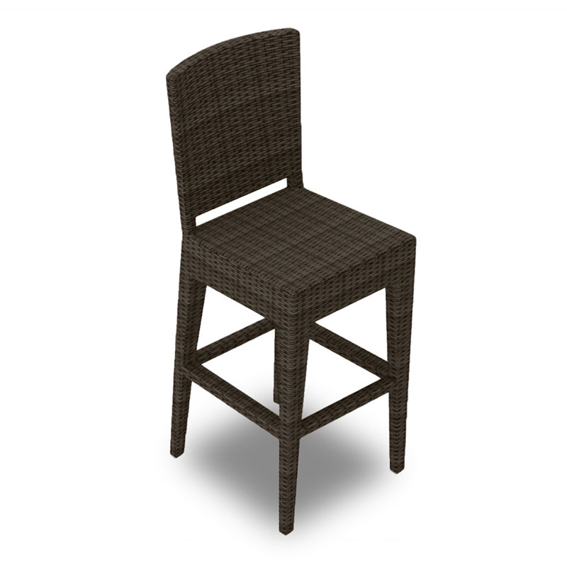 Tabouret de bar 25 po Azilyn, Pas de coussin, Châtaignier, 28.75"