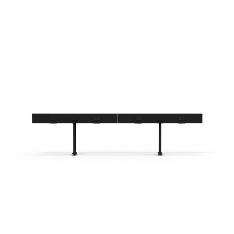 Rail électrique pour rampe (relevage), H 23,5 po x l 60 po x P 14,5 po, Noir