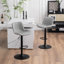Tabouret de bar pivotant en similicuir Zager-2033200462