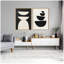 «White Geometric Abstract» et «Black Geometric Abstract», ensemble d'art encadré sur toile par juillet-1775512951