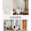 Arbre de fleurs de cerisier artificiel de 6 pi en pot, arbre de fleurs de cerisier artificiel avec fleurs blanches, plante de fleur de cerisier artificielle réaliste pour un décor intérieur et extérieur