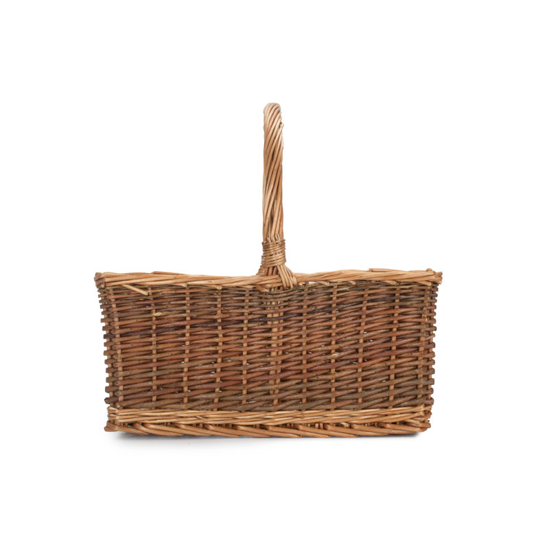 Lily Manor Wicker Unpeeled Willow Shopper Basket, 38cm H x 42cm W x 35cm D