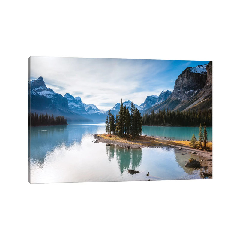 Iconic Spirit Island On Maligne Lake by Matteo Colombo - Wrapped Canvas Print, 66.04 cm H x 45.72 cm W x 3.175 cm D
