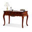 Bureau rectangulaire brun en bois massif