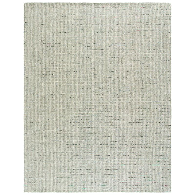 Dockham Hand Tufted Wool Pile No Pattern Rug, Rectangle 9' x 12'