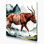 Art mural sur toile noir Wildlife Mountain