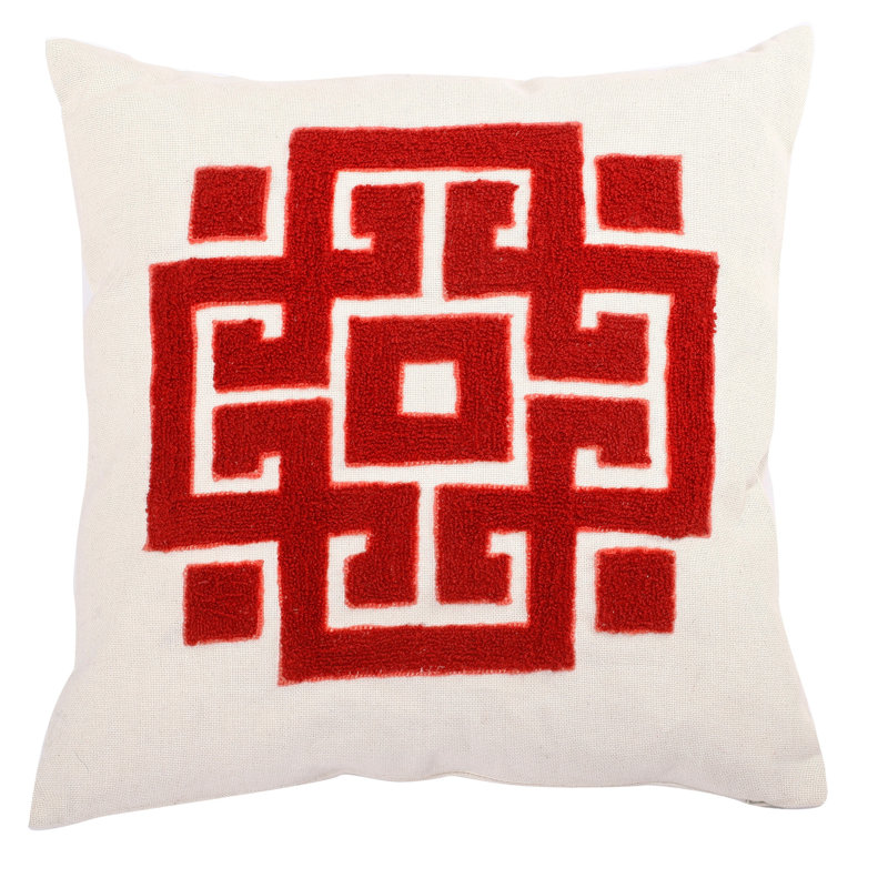 Housse et insert de coussin décoratif en coton 