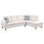 Ensemble de canapé de salon en flanelle 3 pièces 66,5 ", structure en bois massif avec rangement divisé et repose-pieds de rangement-1480896246
