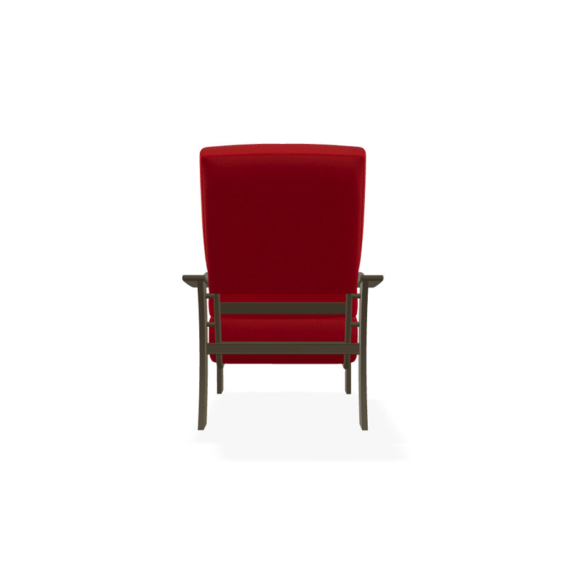 St. Catherine Outdoor Lounge Chair, Red 1A, Textured Beachwood