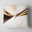 Dynamic Golden Waves - Coussin imprimé abstrait-89823914-29366529