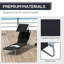 Chaise longue d'extérieur, chaise longue pliante réglable-1322323542