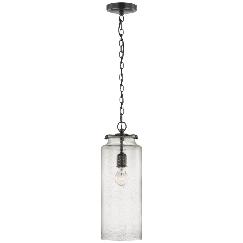 Katie 1 - Light Pendant, Bronze, Clear Seeded