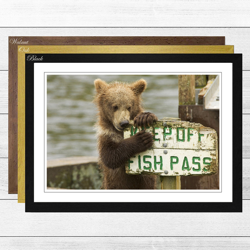 Single Picture Frame Print, Black