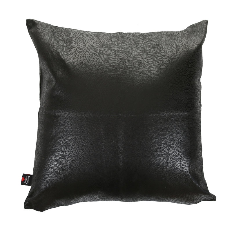 Cheer Animal Print Square Cushion, 43 x 43cm, Black