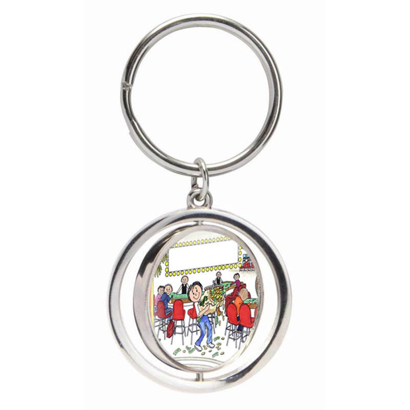 Personnalisé Gambler - Porte-clés féminin, Oui