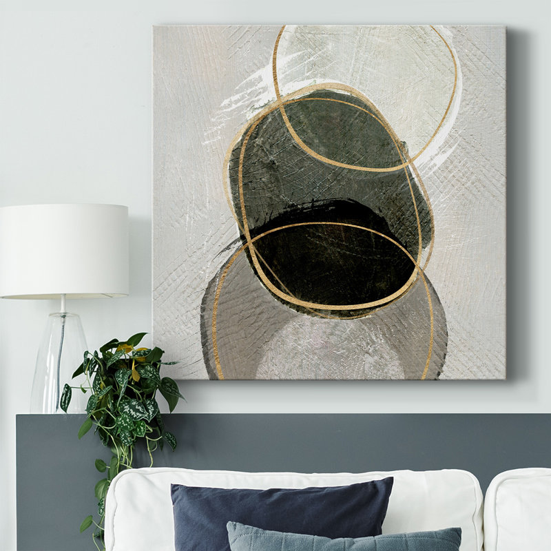 River Rock I - reproduction sur toile tendue, H 8 po x l 8 po x P 1,5 po