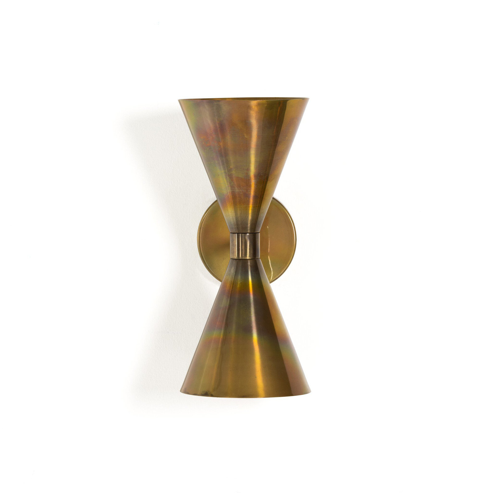 Lomnick 2-Light Brass Flush Mount Sconce