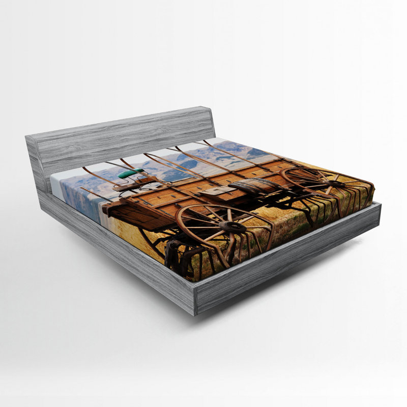 Microfiber Patterned Fitted Sheet, Queen Fitted Sheet