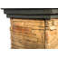 Aledra Square Polyresin Propane Smokeless Fire Column