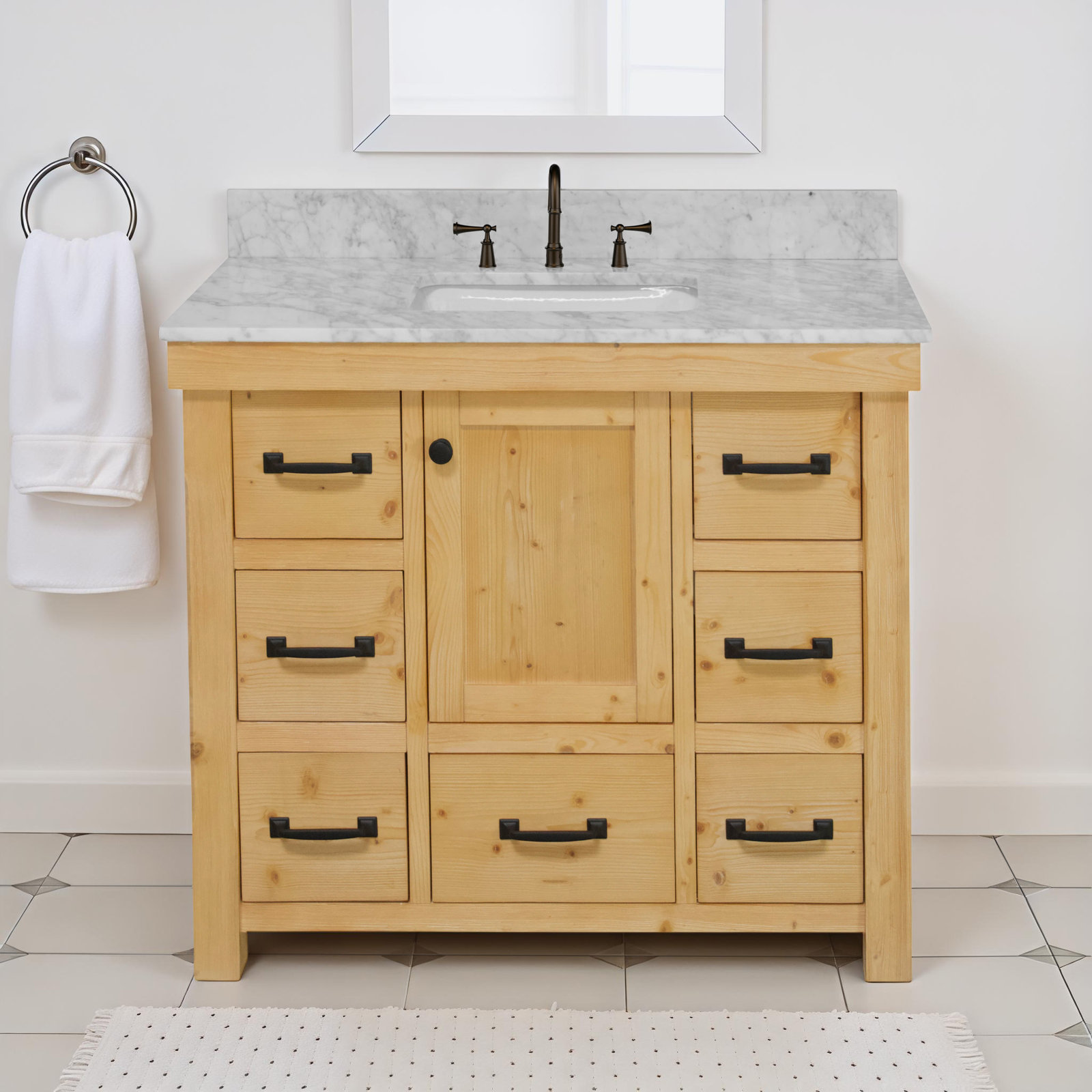 Galvan 42'' Single Bathroom Vanity, Drift Wood