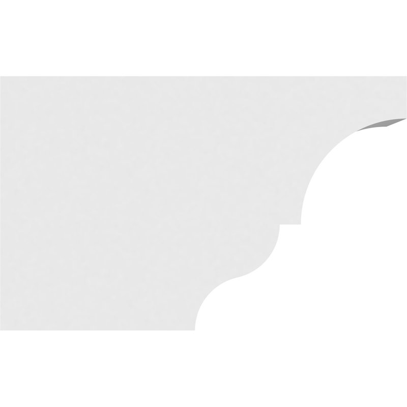 6"W x 10"H x 16"L Standard Asheboro Architectural Grade PVC Rafter Tail, 10"H x 6"W x 16"D