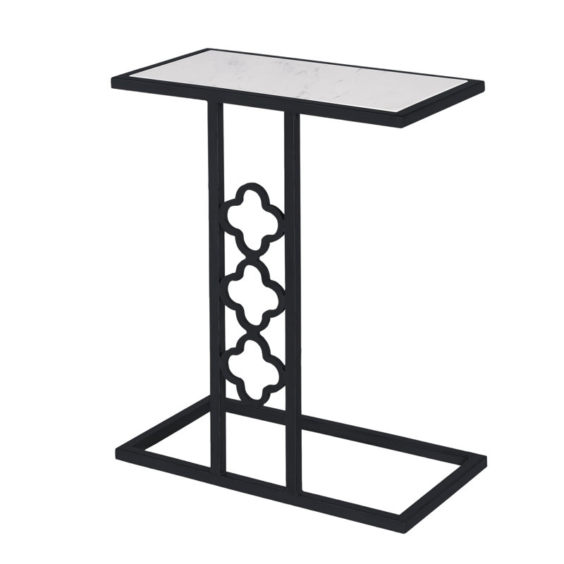 C Table End Table, Flat Black