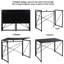 Solid Wood Iron Computer Desk