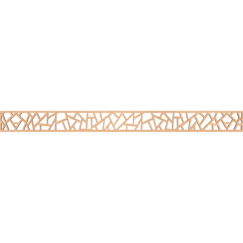 Moulure en bois Harrisburg, Noyer blanc, H 4 po x l 46,375 po x P 0,25 po
