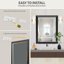 Miroir de salle de bain en verre trempé épais de haute qualité-282919246-282815465