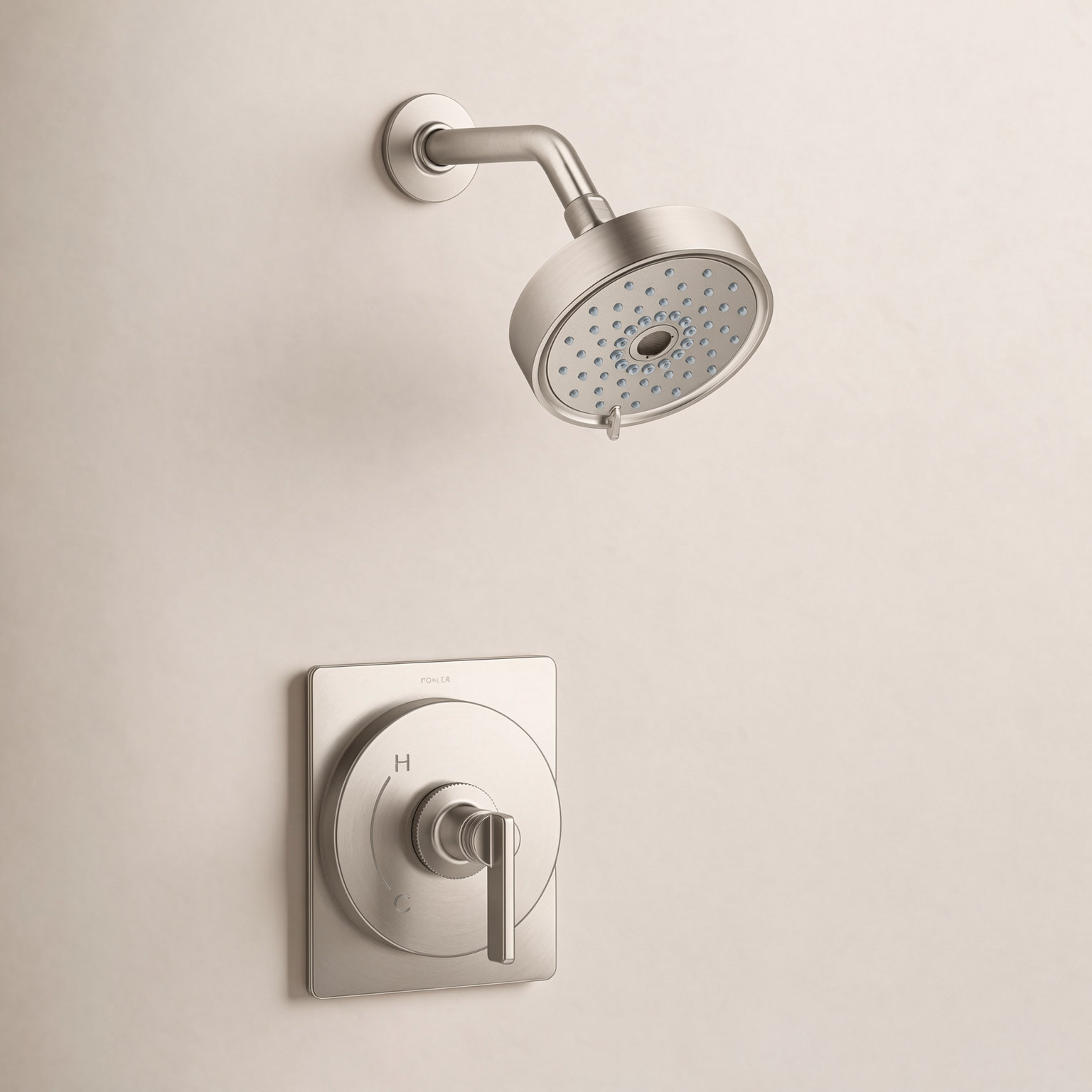 Castia 1.75 GPM Rite-Temp Shower Trim Kit, Brushed Nickel